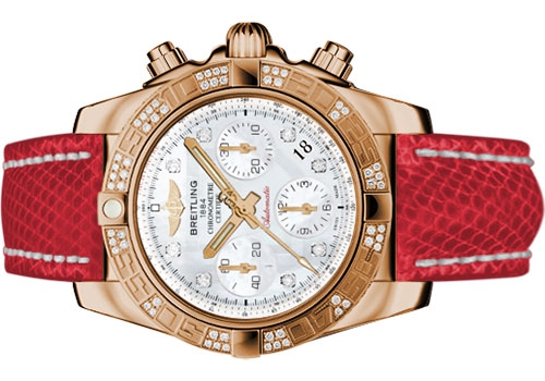 The white dials copy watches are decorated with diamonds.